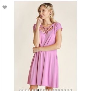 Dusty lavender swing tee dress